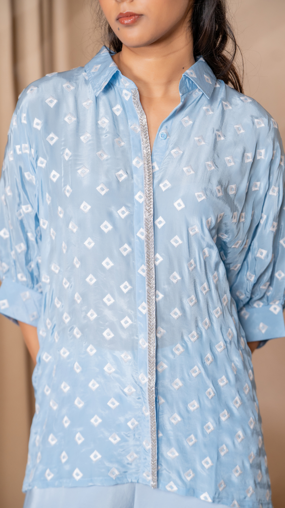 Goa Button-Down Shirt in Blue