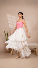 Load image into Gallery viewer, Amalfi Layered Skirt in Cream