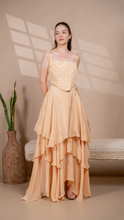 Load image into Gallery viewer, Amalfi Layered Skirt in Peach