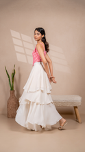 Load image into Gallery viewer, Amalfi Layered Skirt in Cream