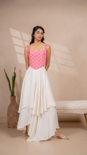 Load image into Gallery viewer, Amalfi Layered Skirt in Cream