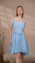 Load image into Gallery viewer, Amalfi Layered Skirt in Blue