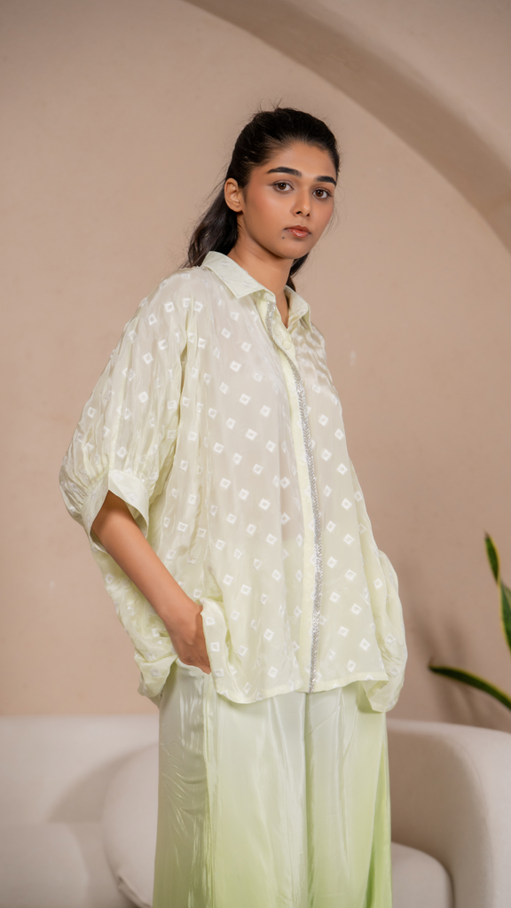 Goa Button-Down Shirt in Green